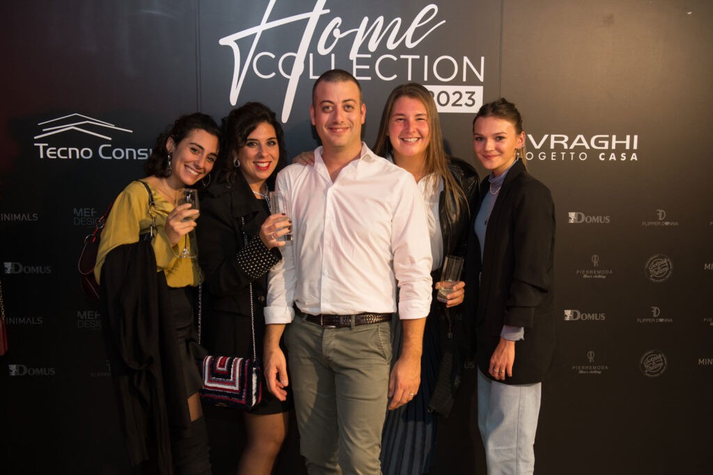 Foto di gruppo Team Minimals all'evento Home collection