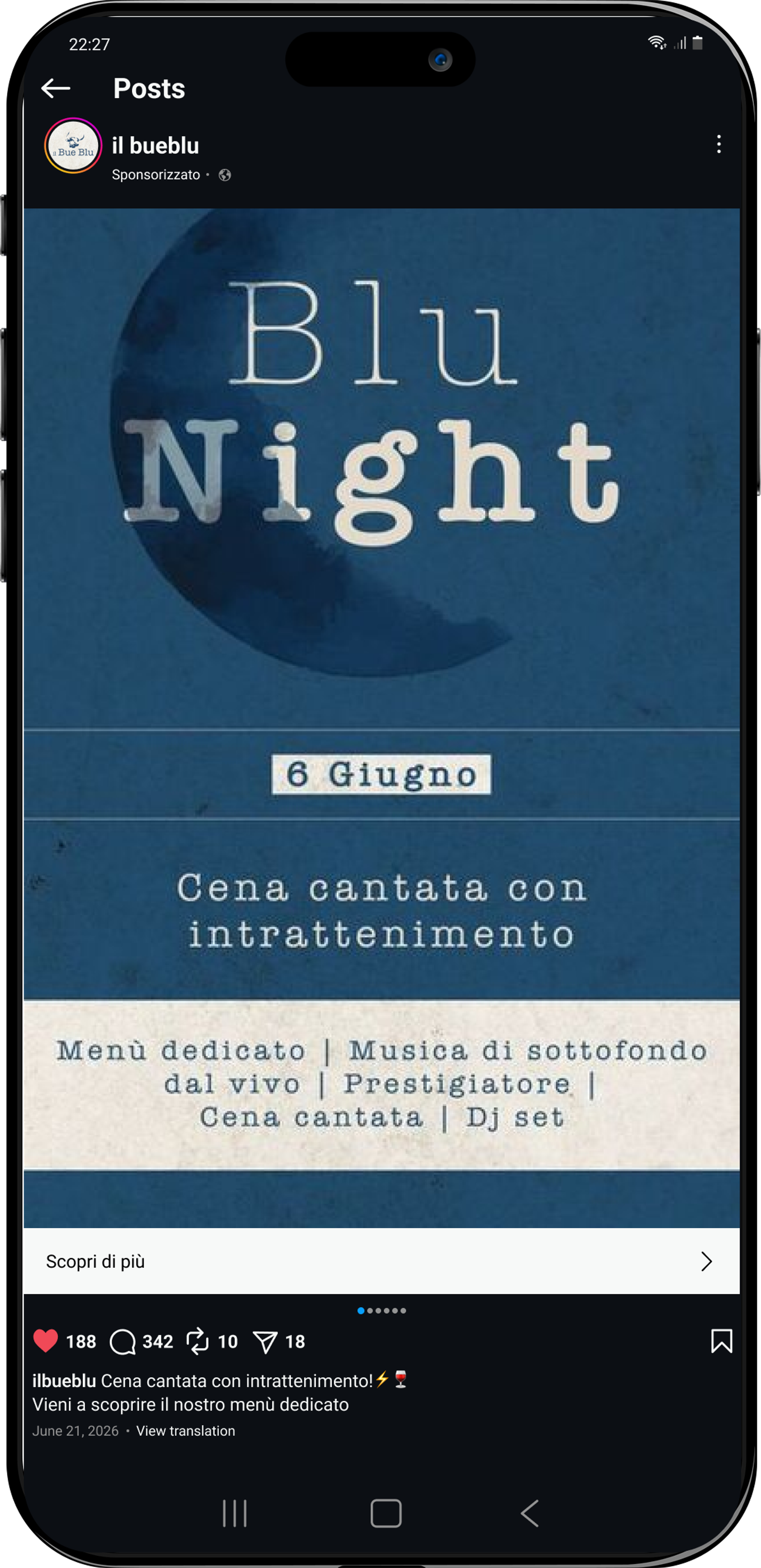 Il bue blu adv post meta