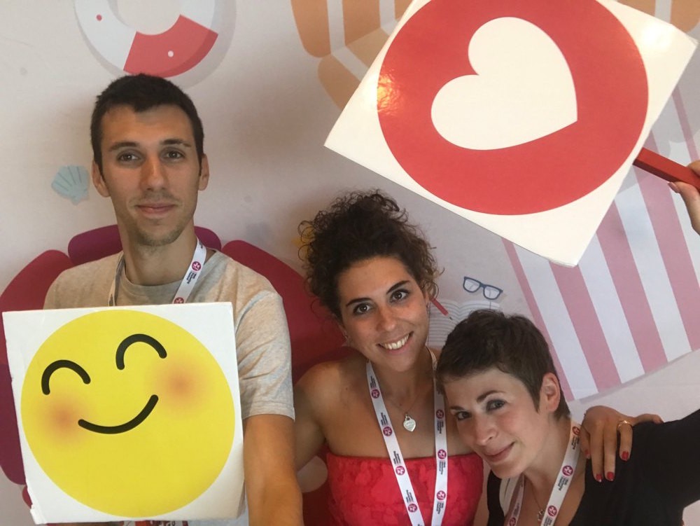 Foto del Team di Minimals all'interno dell'evento WMF