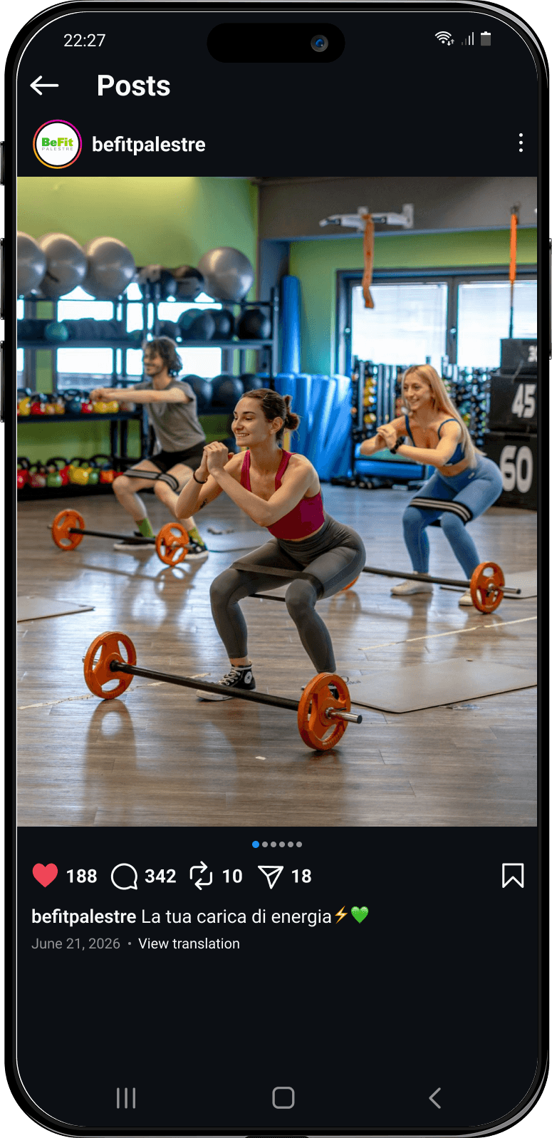 befit allenamento