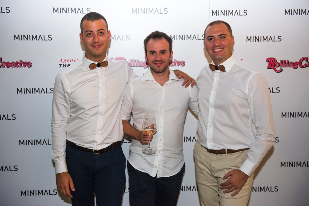 Leonardo Carrelli e Stefano Terreni foto con invitato Minimals