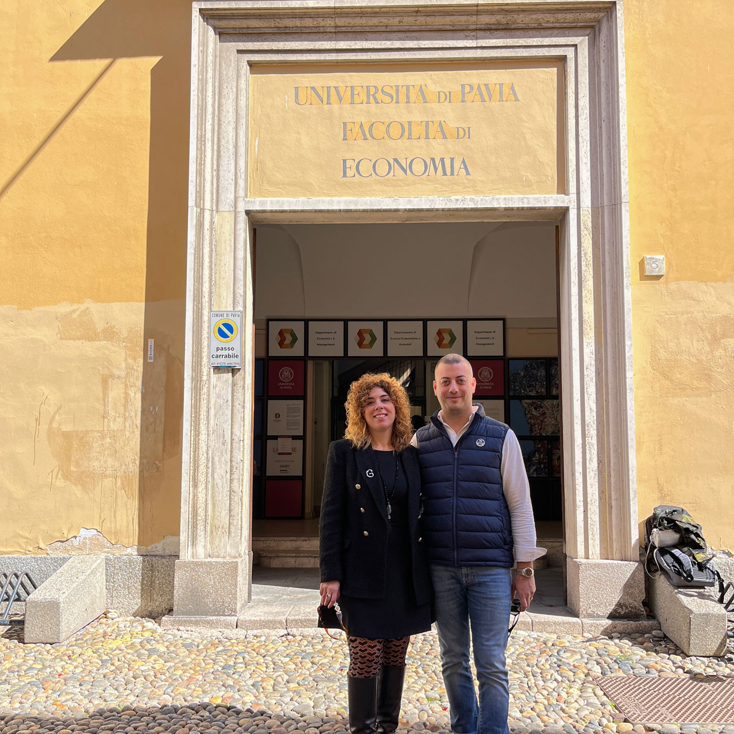 Glenda Zanaboni e Emanuele Carelli seminario università di Pavia
