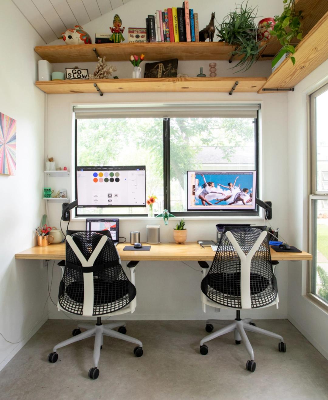 A workspace at the studio