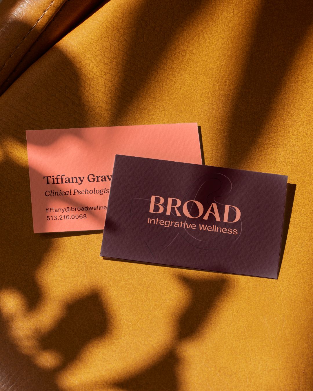 Business card design for Broad Integrative Wellness