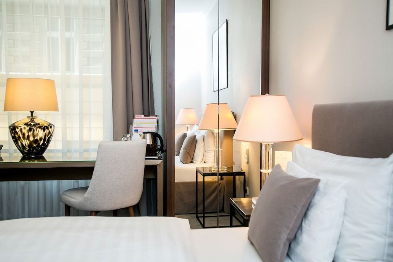 Dobbeltværelse på Ambra Hotel der ligger i Budapest 