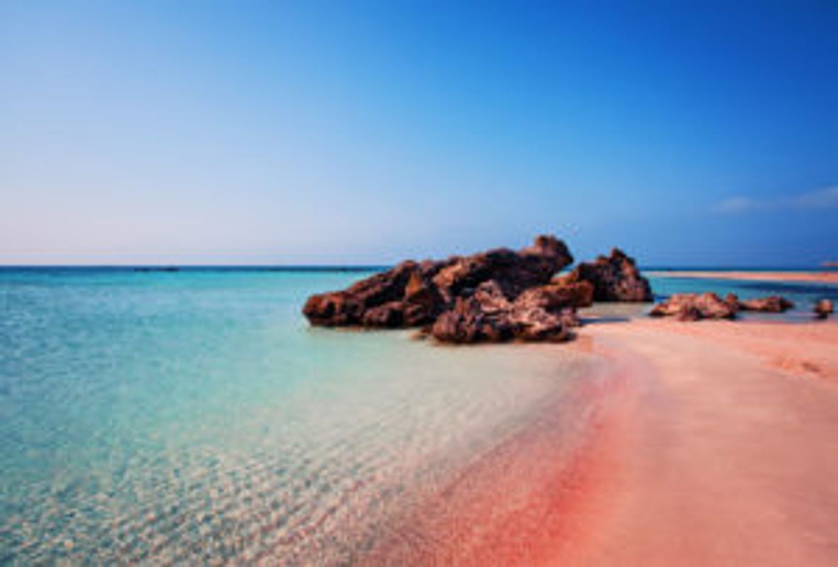 Elafonissi Beach på kreta