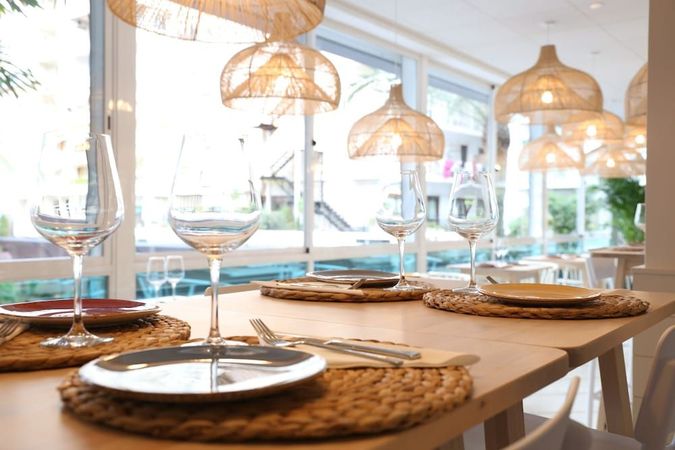 Restaurant på Hotel Kaktus Playa, Calella
