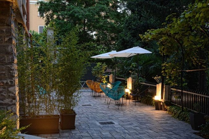 Hotel med terrasse og pool i Como