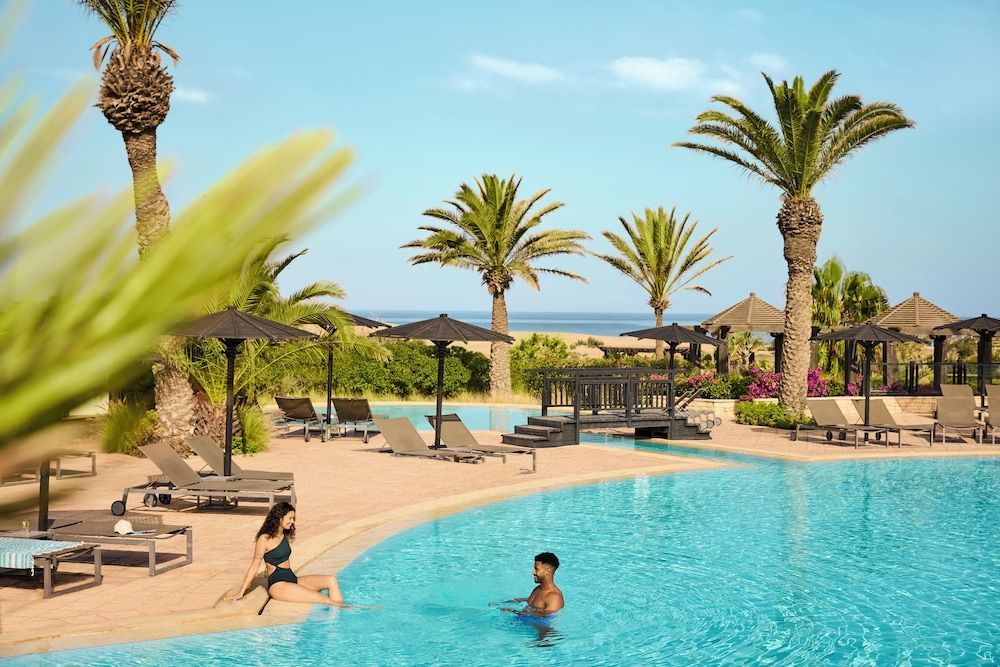 Agadir, tæt på stranden. Swimmingpool, bar, restaurant og spa. Børnevenlig