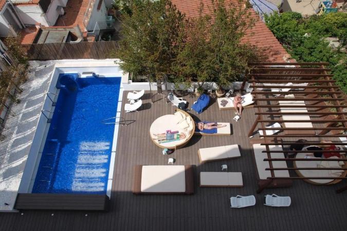 Pool på Hotel Platjador, Sitges, Spanien 