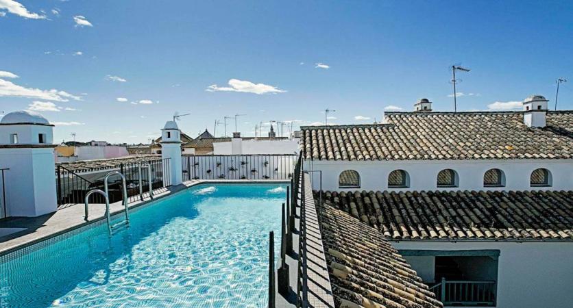 Takterrass pool på Hospes Las Casas del Rey de Baeza