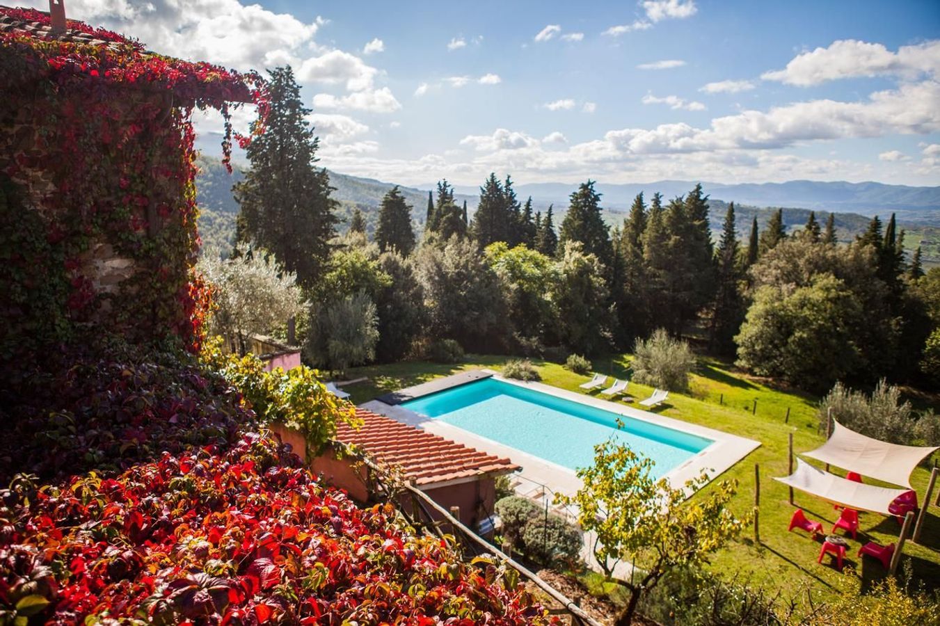 Bo på en øko-gård i Toscana