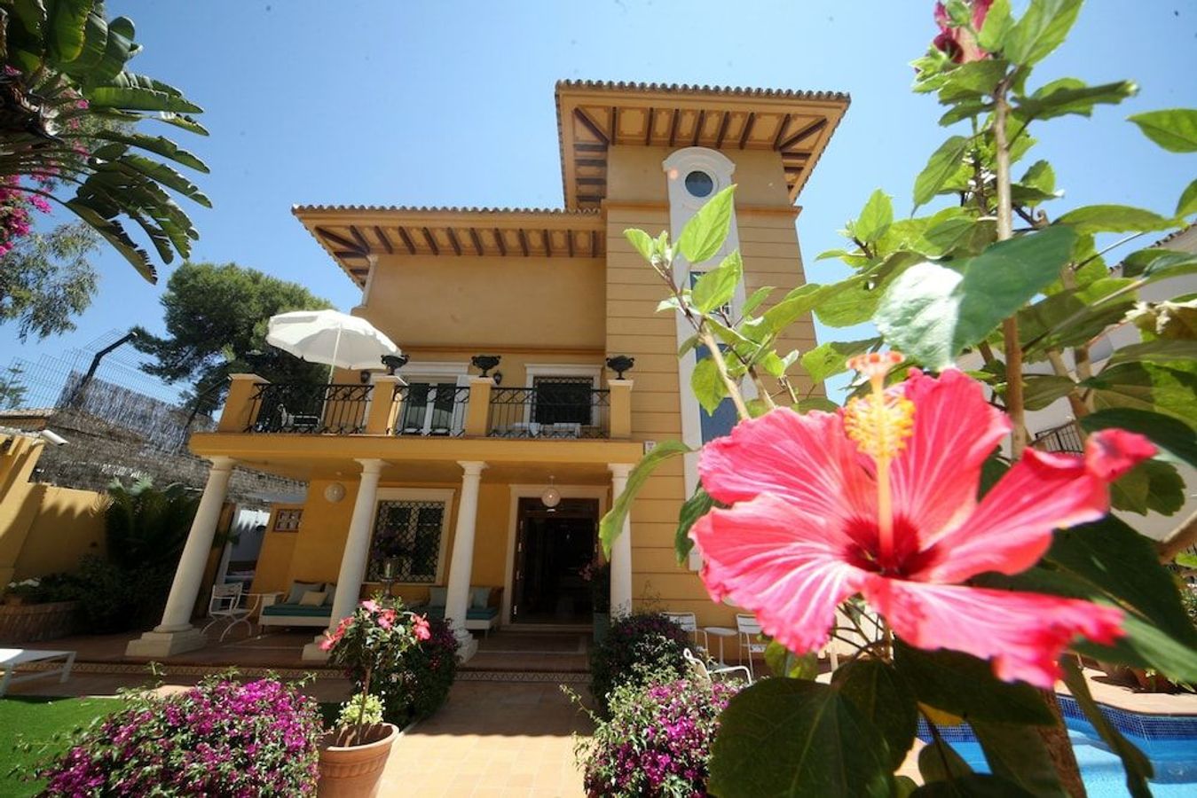 Nyt fredelige omgivelser på Hotel Boutique Villa Lorena som ligger i utkanten av Malaga.