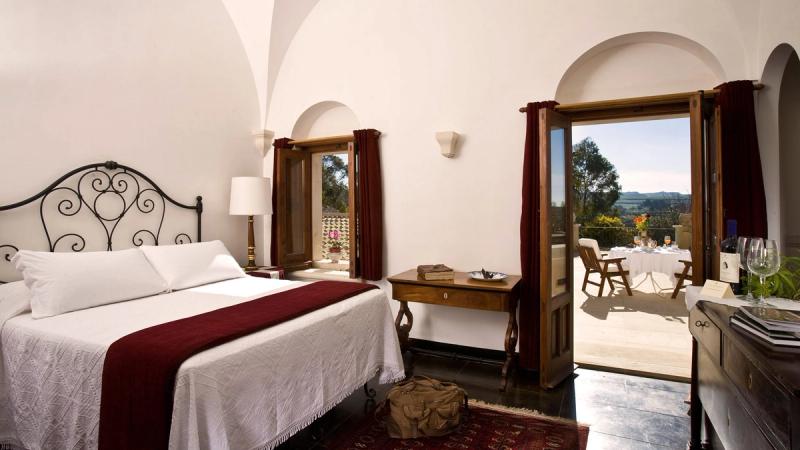 Suite på Eremo della Giubiliana på Sicilien