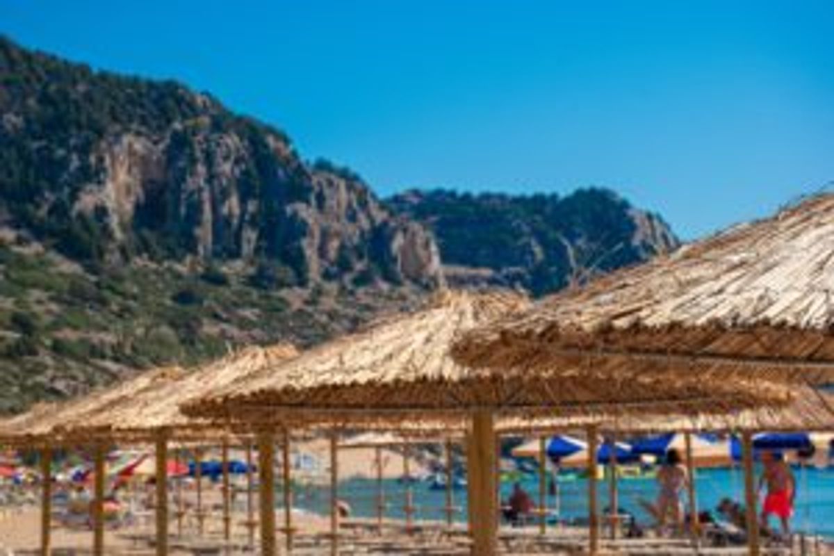 Tsambika Beach på Rhodos