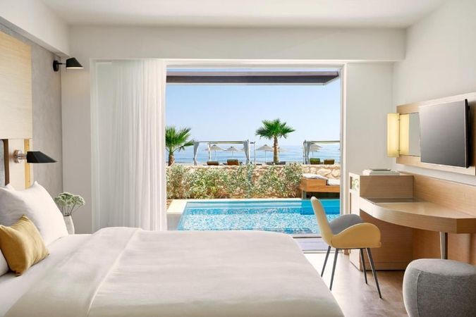 Eksempel på superior suite med privat pool