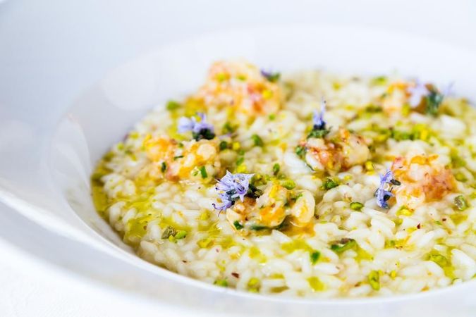 Stemning fra restauranten på Tenuta del Gallo