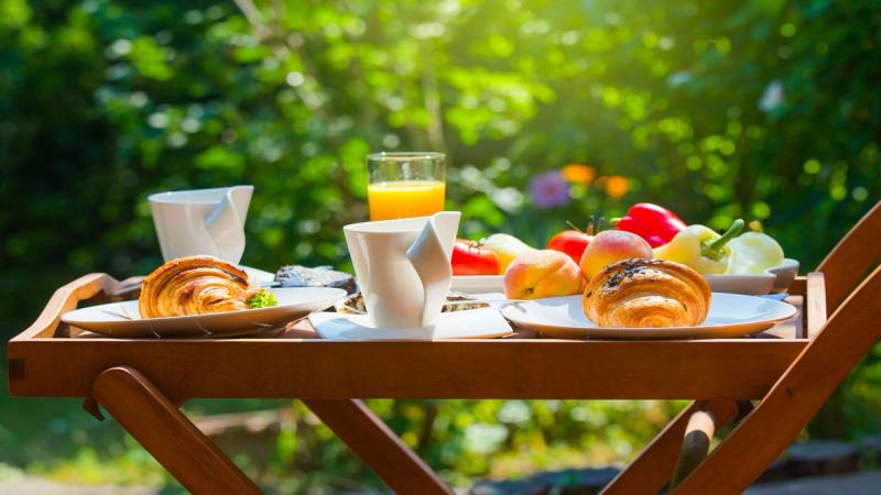 frukost på hotell Corteallago