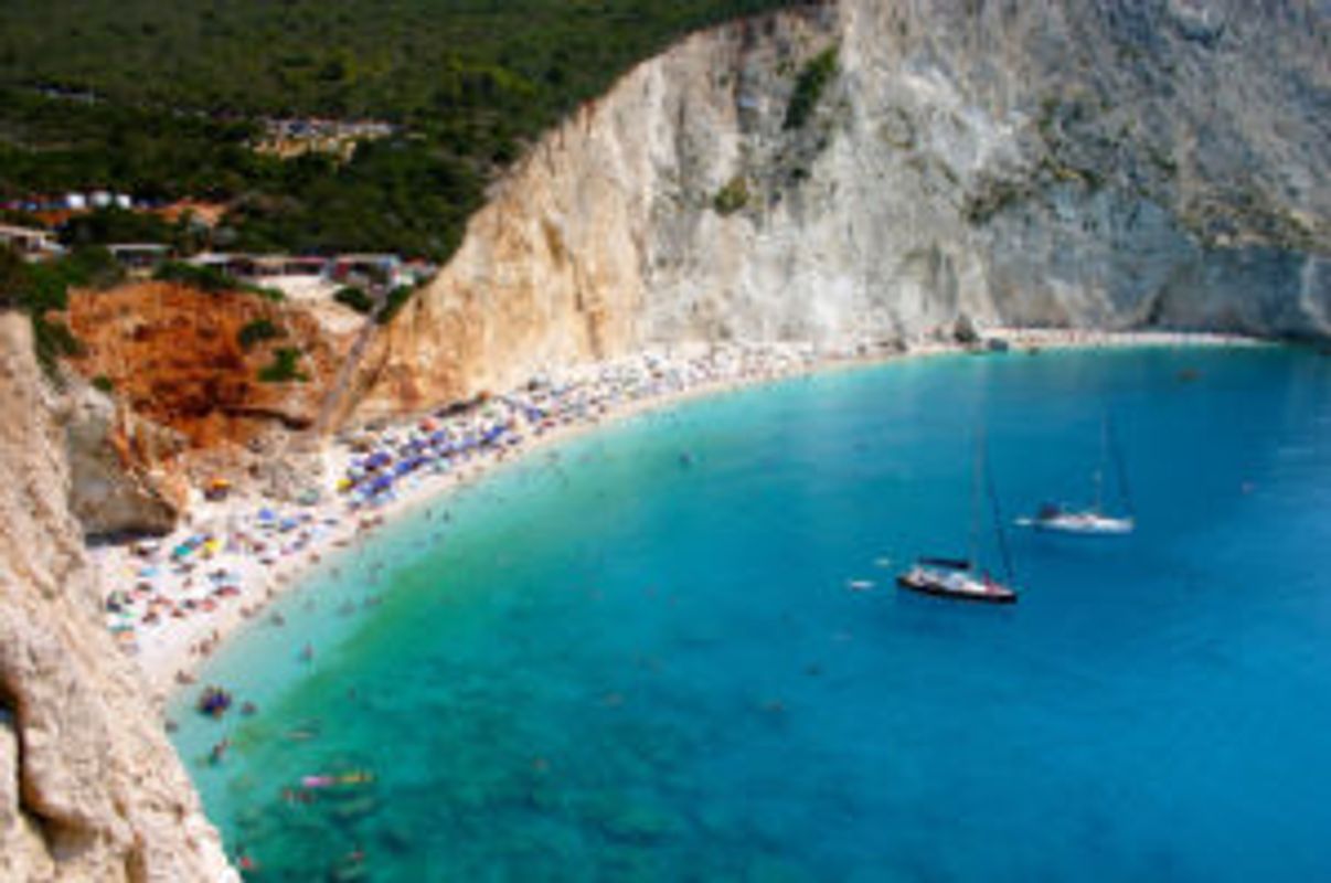 Porto Katsiki Beach på Lefkas