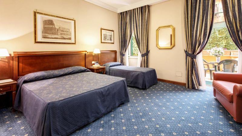 Vaerelse med balkon Hotel Artorius Rom