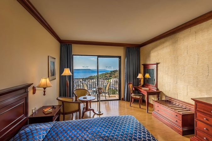 Dobbeltværelse med havudsigt på Grand Hotel Gozo