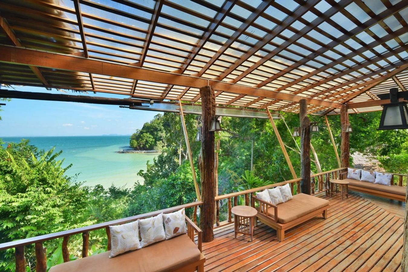 terrasse på Railay Great View Resort & Spa i Krabi