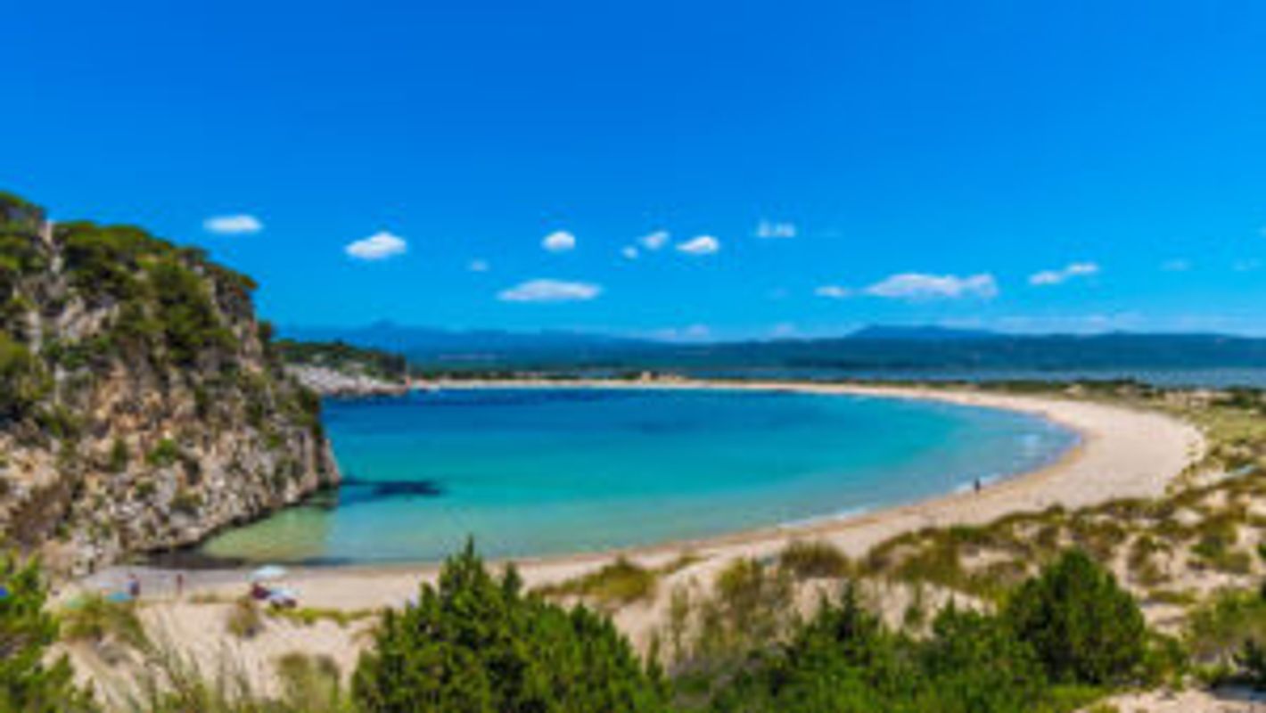 Voidokilia Beach på Pelepponnes