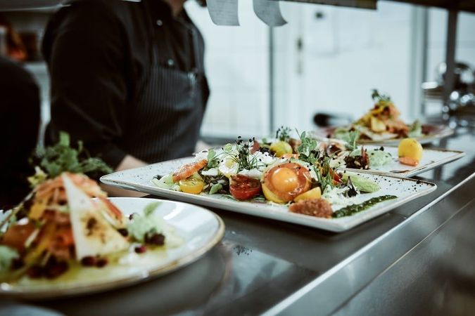 god mat i restaurang