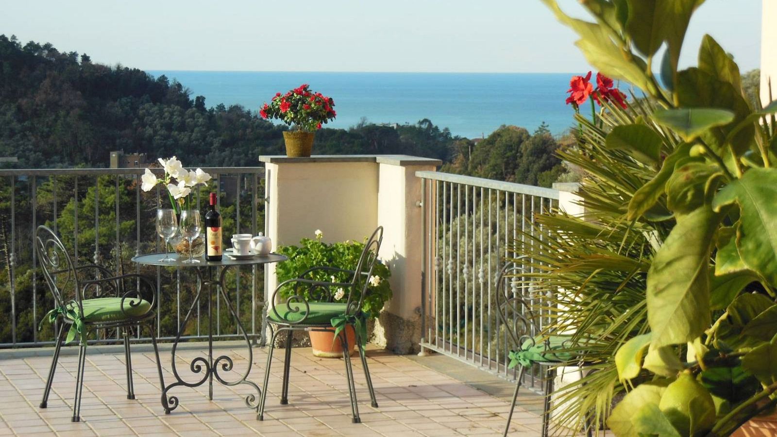 Terrasse med udsigt på Al Terra di Mare