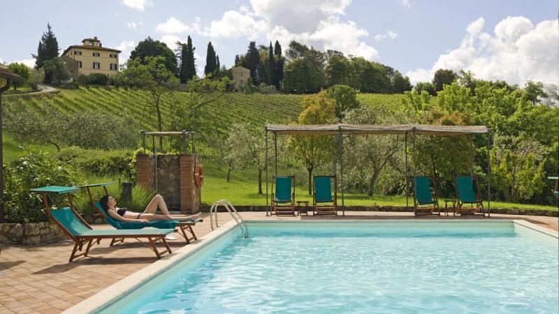 pool på Villa di Monte Solare
