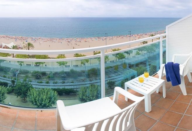 Terrasse med havutsikt i Calella