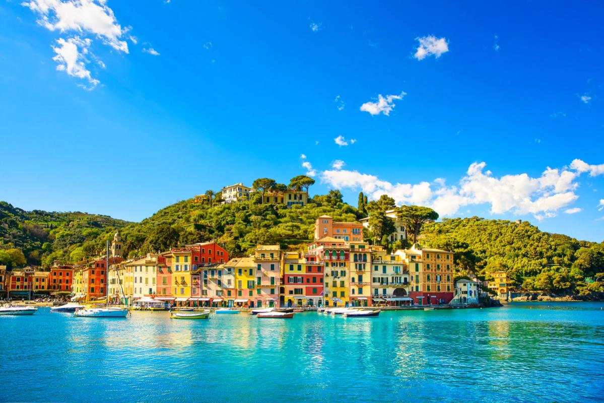 Portofino ved Santa Margherita i Liguria