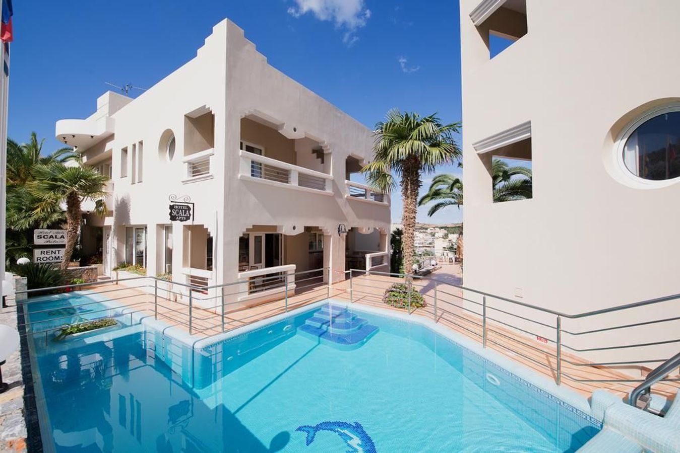 Svømmebasseng på Scala Hotel Apartments, Agia Pelagia