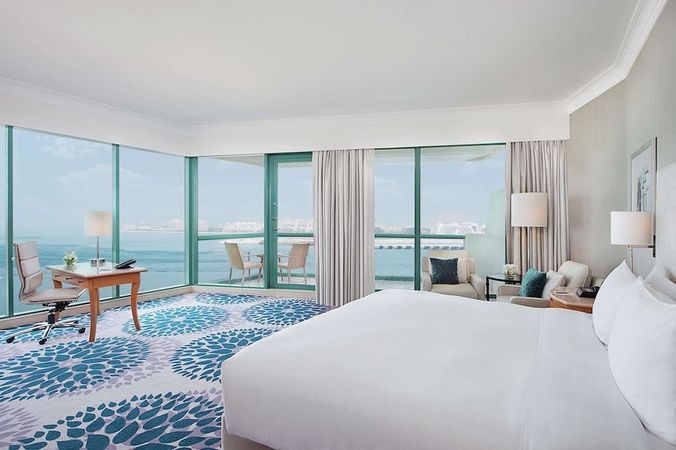 Dobbeltværelse med havudsigt på Hilton Dubai Jumeirah Beach, Dubai