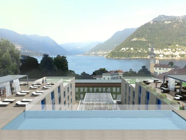 Bo på hotel med pool og udsigt over Como søen