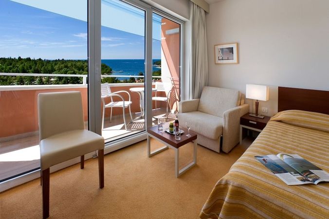 Dubbelrum med balkong/terrass på Hotel Laguna Albatros i Porec