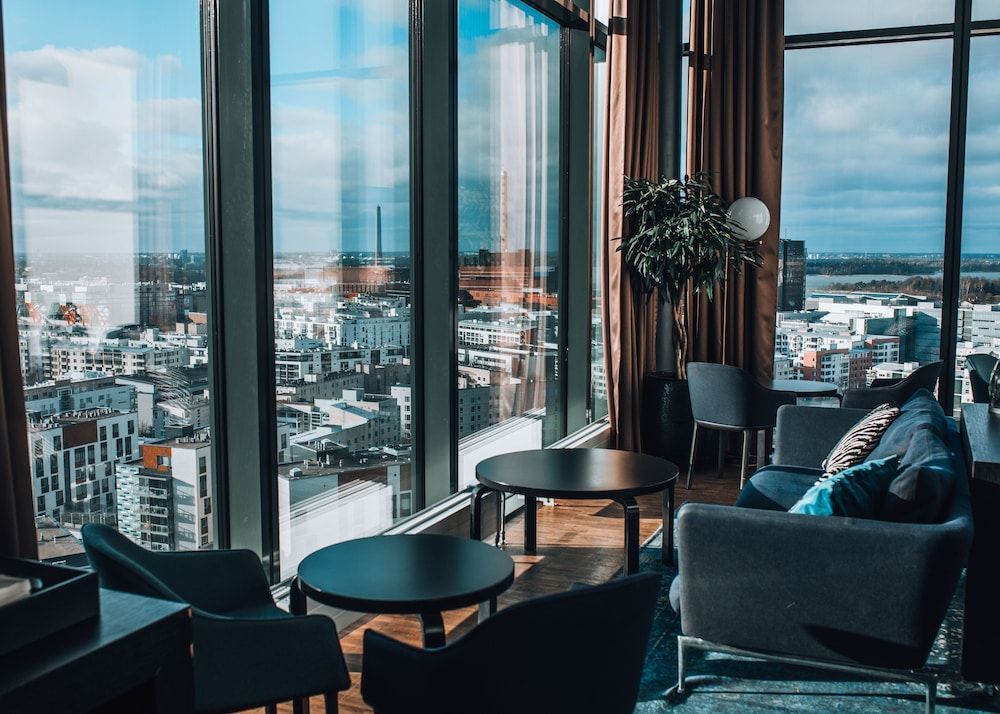 Nyt utsikten fra Clarion Hotel Helsinki i det sentrale Helsinki.