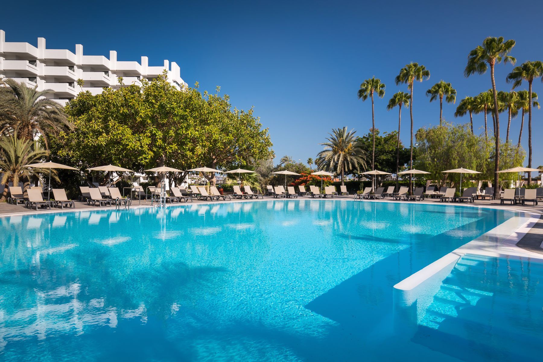 Et voksenhotel med pool, bar og restaurant i Playa del Ingles