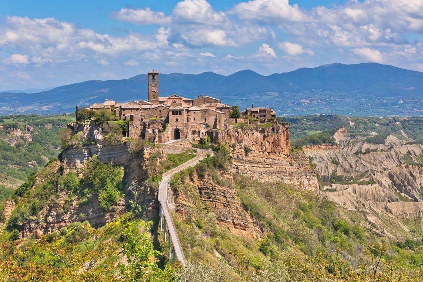 Utsikt över Civita di Bagnoregio