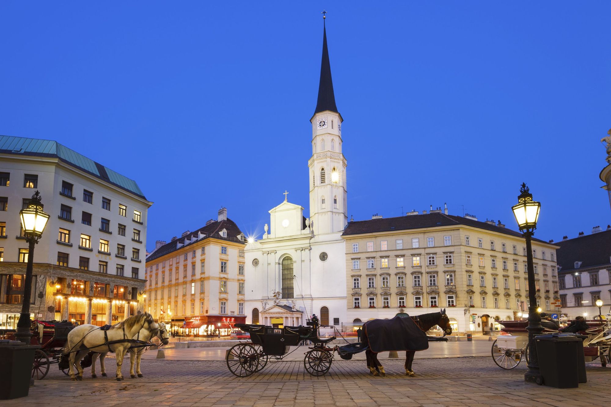 Häst och vagn i Wien, Österrike
