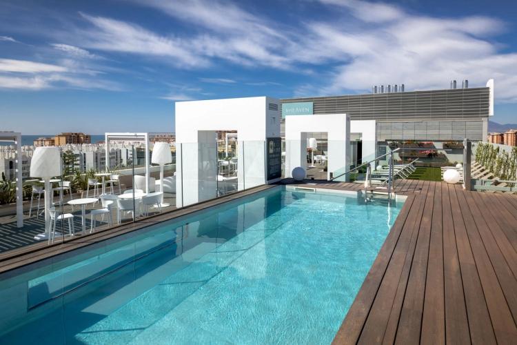 Pool på tagterrassen Barcelo Malaga