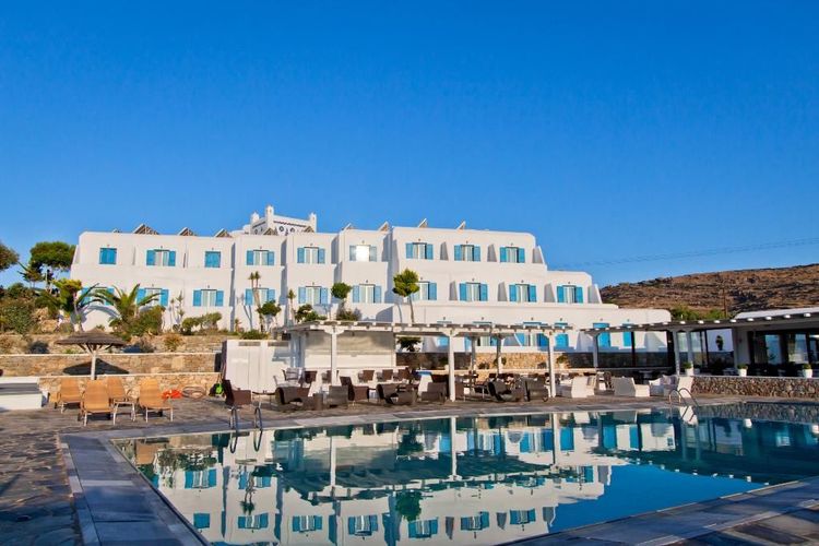 Hotel Yiannaki Hotel ligger i Ornos