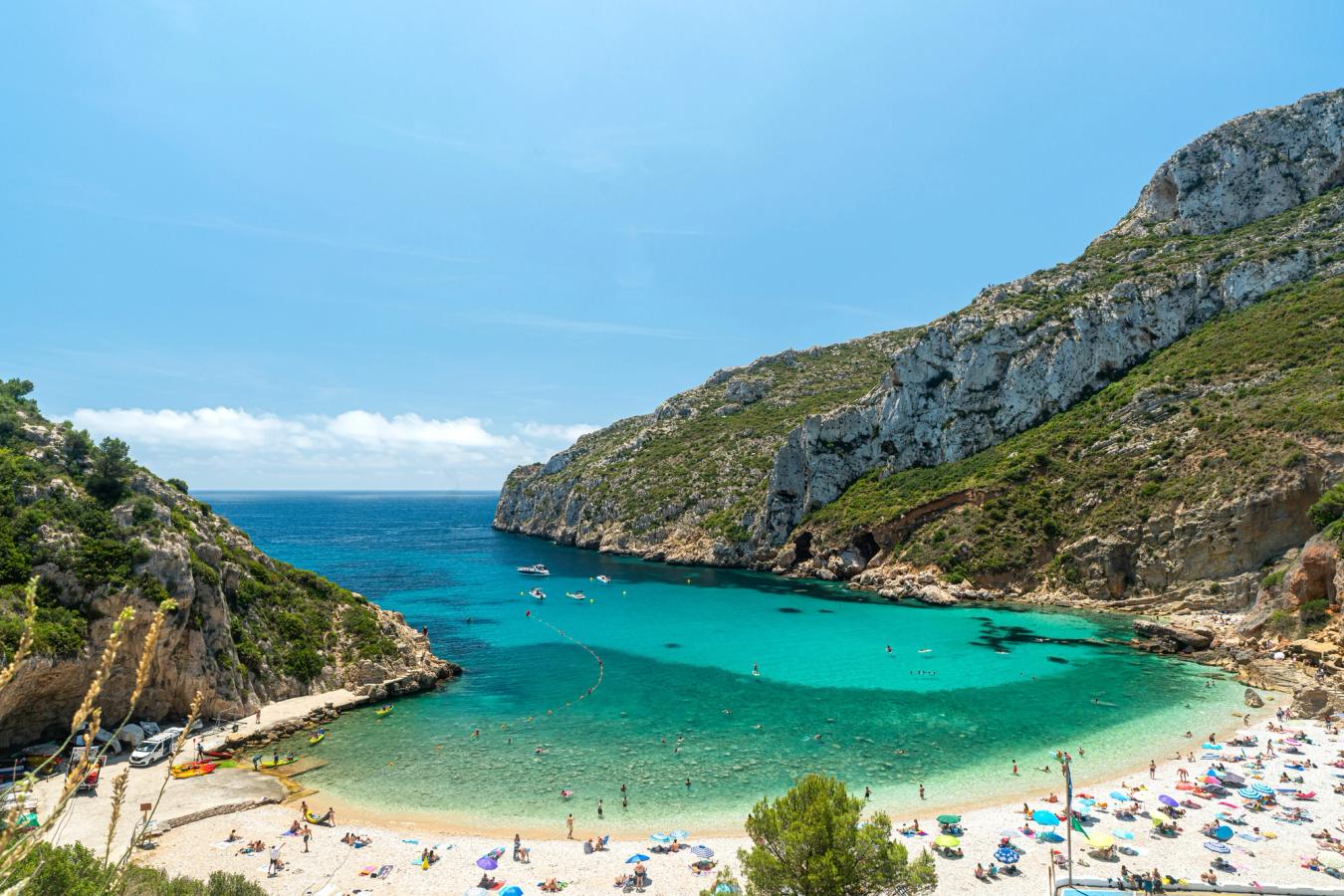 Kustremsan Costa Blanca i Spanien. Här, inte långt från Torreviejo.