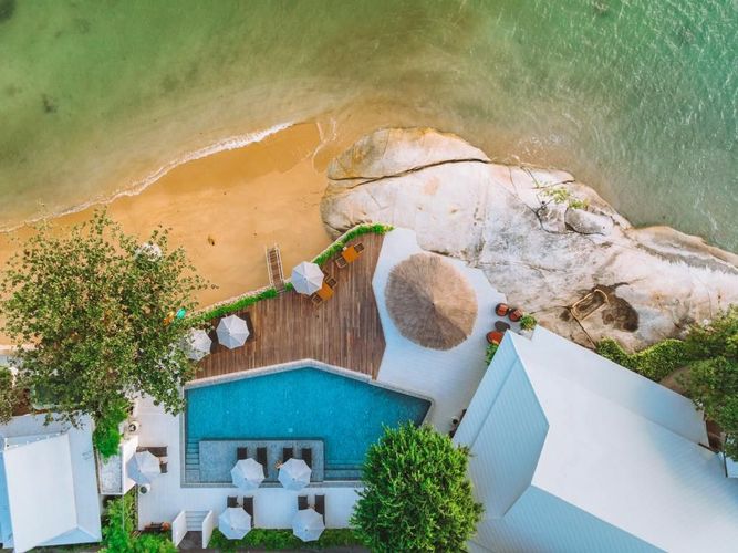 Hotel Rocky's Boutique Resort ligger i Lamai Beach