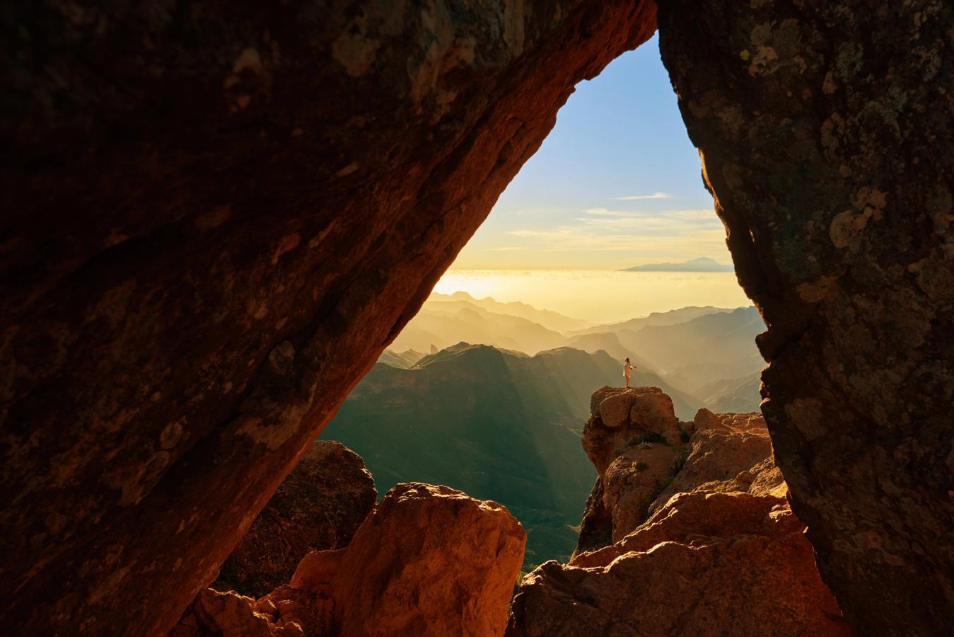Billedet viser bjerge på Gran Canaria
