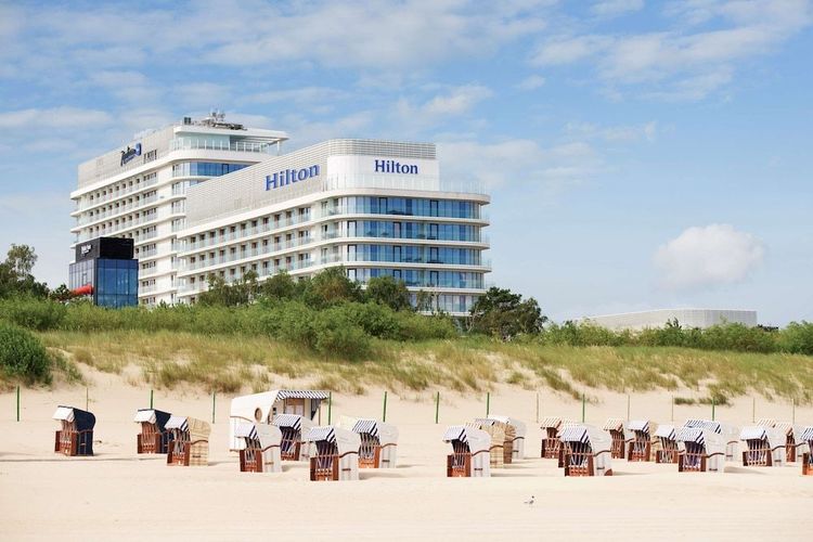 Hilton Swinoujscie Resort & Spa ligger rett foran stranden i Swinoujscie, Polen.