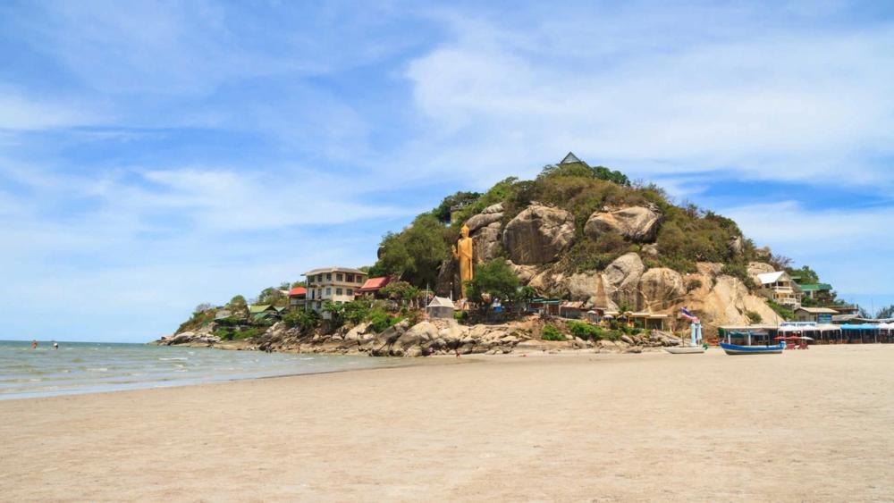 Stranden i Hua Hin i Thailand