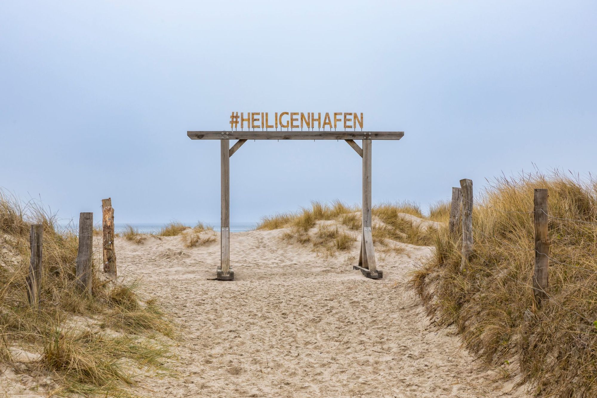 Den dejlige strand i Heiligenhafen