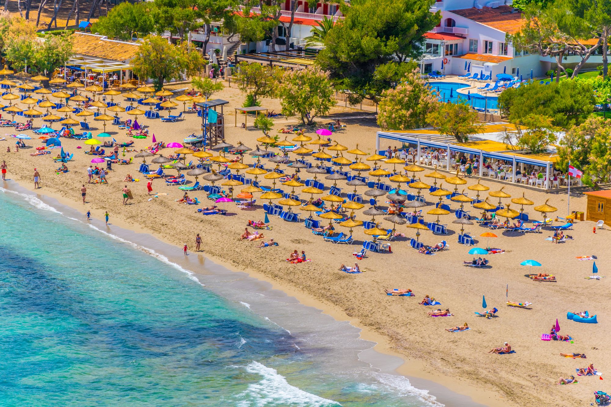 Den härliga stranden i Canyamel