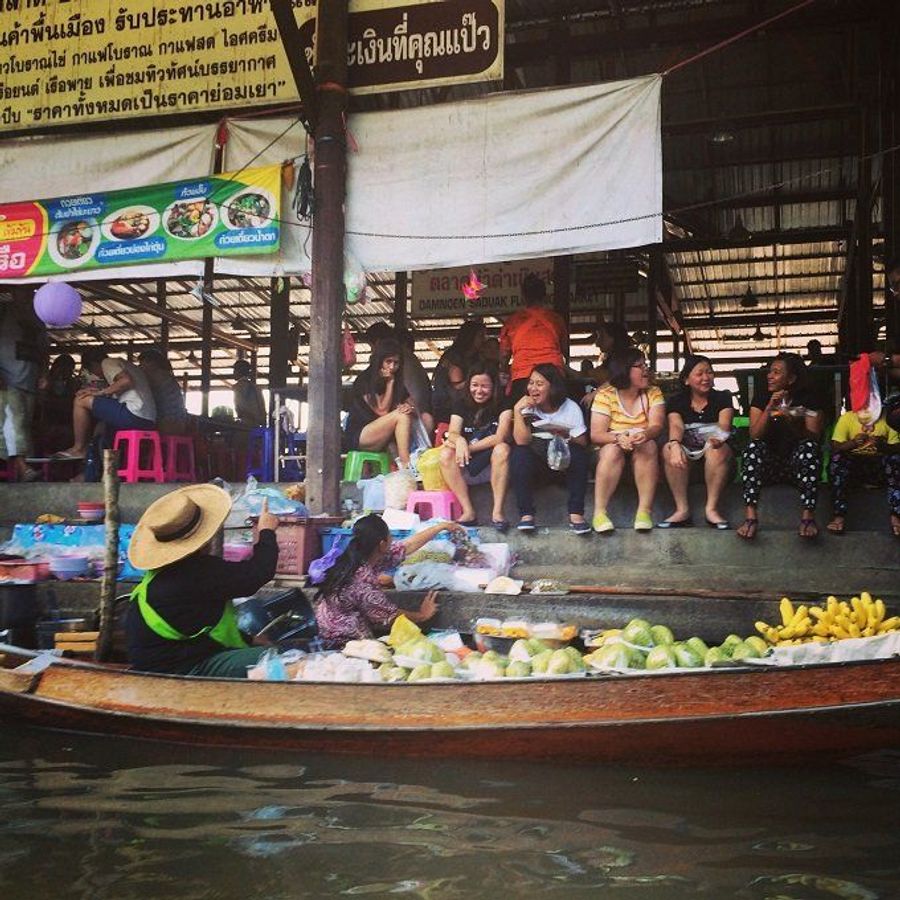 Opplev flytende marked i Bangkok, Thailand